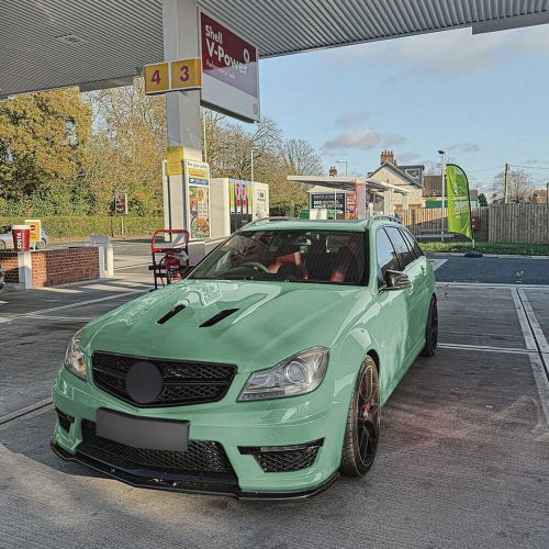 Front Bumper Spoiler Lip Kit For Benz C-Class W204 S204 AMG Line 2011-2014 New, US $81.34, image 6