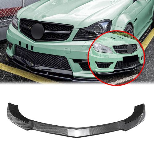 Front Bumper Spoiler Lip Kit For Benz C-Class W204 S204 AMG Line 2011-2014 New, US $81.34, image 10