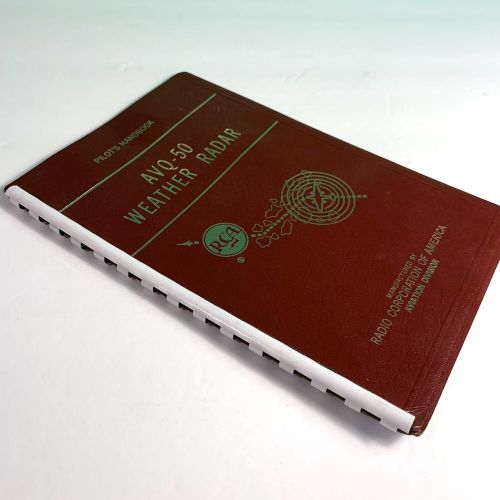 Rca avq-50 weather radar pilot's handbook