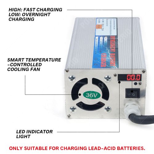 36 Volt 20 Amp Golf Cart Battery Charger LED with Round 3 Pin Plug for Club Car, US $132.00, image 14