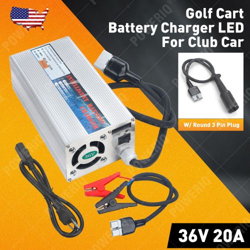 36 Volt 20 Amp Golf Cart Battery Charger LED with Round 3 Pin Plug for Club Car, US $132.00, image 18