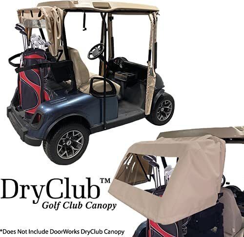 Jet Black Golf Cart Cover – Track-Style Sunbrella Canvas, US $337.98, image 3