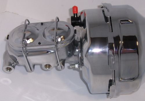 Chrome 9" Dual Power Brake Booster Master Cylinder Bracket Clevis Kit DISPLAY, US $179.87, image 7