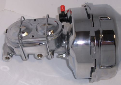 Chrome 9" Dual Power Brake Booster Master Cylinder Bracket Clevis Kit DISPLAY, US $179.87, image 18