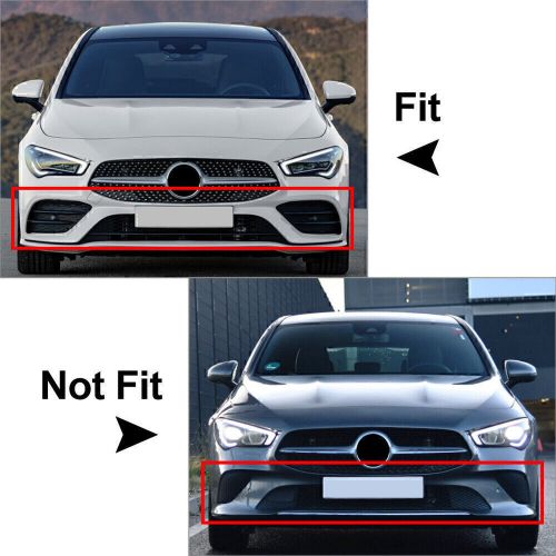 Front Fog Light Decorative Cover Trim For Mercedes Benz CLA C118 2020+ ABS Black, US $25.28, image 2