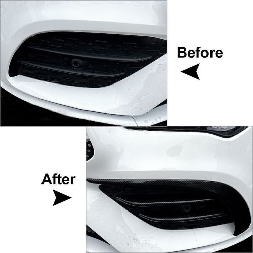 Front Fog Light Decorative Cover Trim For Mercedes Benz CLA C118 2020+ ABS Black, US $25.28, image 7