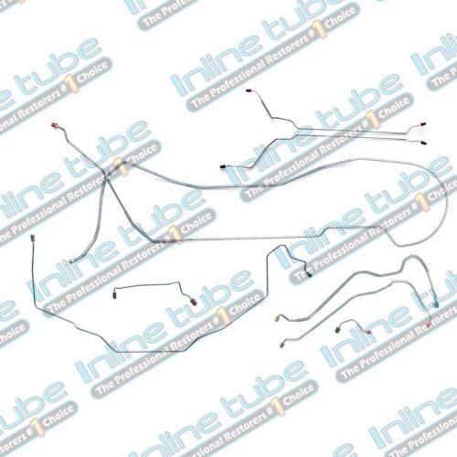 1969 GTO 442 Skylark Front Power Disc Brake Line Kit Set Tubes Hardtop SS, US $184.70, image 8