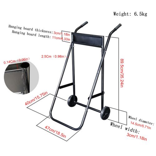 Heavy Duty Outboard Boat Motor Stand Carrier Cart Dolly Trolley Transport Stand, US $79.25, image 7