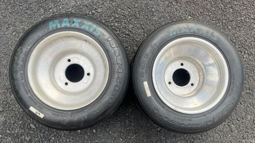 (2) MAXXIS HT3 10.5x4.50-6 Kart Racing Tires On Wheels, US $150.00, image 3