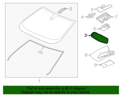 Genuine GM Inside Rearview Mirror 84564098, US $595.29, image 5