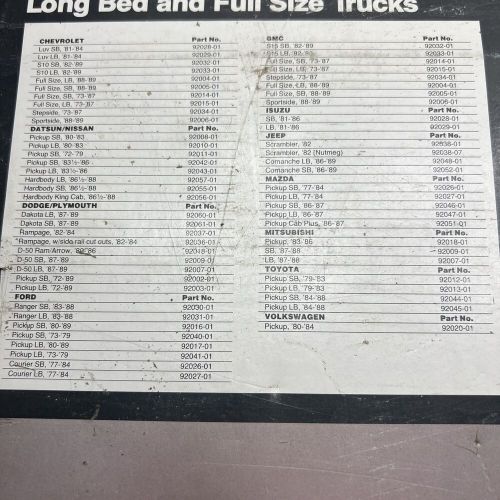 Nos! saddleman hook &amp; loop tonneau cover, nissan/datsun - part #92056-01