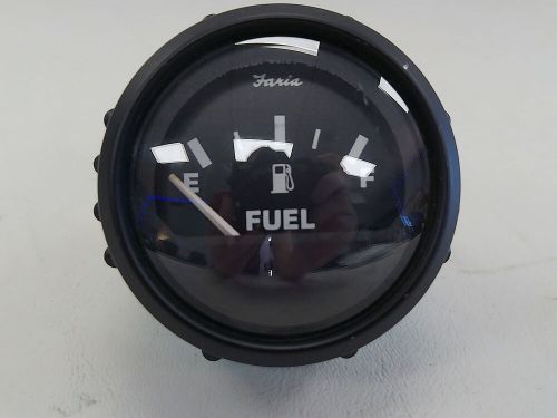 FARIA FUEL GAUGE 2" GP8067A BLACK MARINE BOAT, US $24.95, image 6