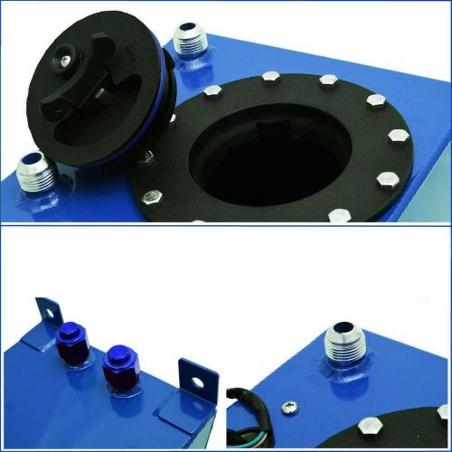 2.5 Gallon/9.5L Aluminum Fuel Cell Tank with Level Sender Anti-slosh Foam Blue, US $54.12, image 3