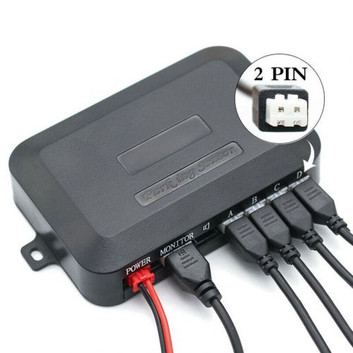 Rear Buzzer Radar System Kit Sound Alarm 4 Parking Sensors Car Reverse Backup, US $29.79, image 10