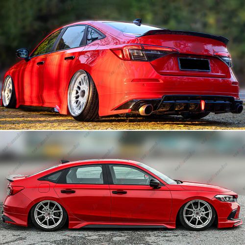 For 2022-2024 Honda Civic Si Style Painted Glossy Black Sport Trunk Spoiler Wing, US $79.04, image 8