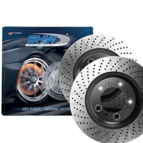 SHW Performance Front Drilled Brake Discs 350x33mm For Porsche 911 996 GT3, US $, image 4