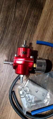 EMUSA Aluminum Fuel Pressure Regulator Gauge/Hose Red Turbo, US $25.00, image 3