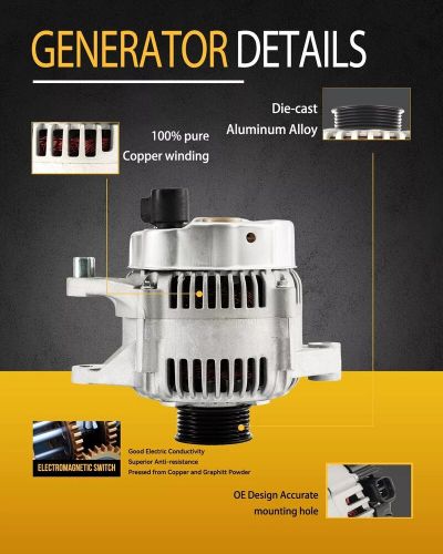 Alternator Assembly For LEXUS GS400 1998-2005 LEXUS LS400 1998-1999, US $90.52, image 9