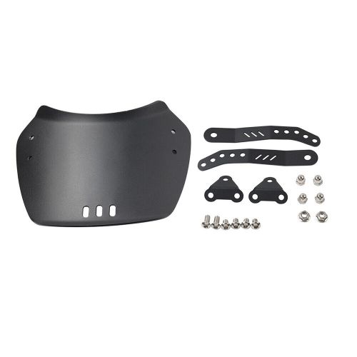 Universal Motorcycle Windshield Windscreen W/Bracket For 6-8'' Round Headlight, US $, image 7