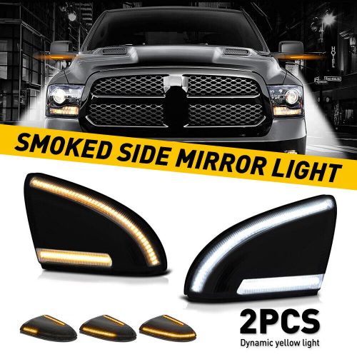 White Amber LED Puddle Lights For 09-22 Dodge RAM Side Mirror Lights Signal Lamp, US $39.99, image 16