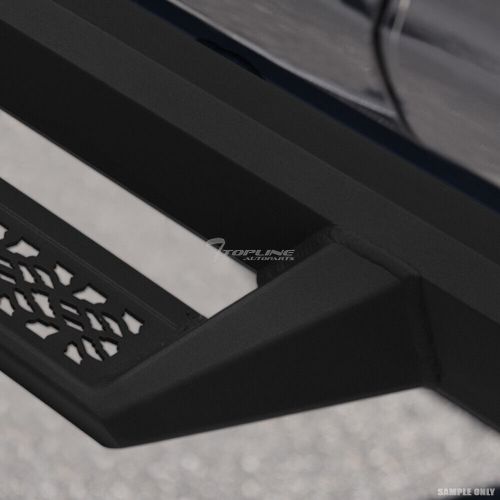 Topline For 2009-2018 Dodge Ram Crew Aluminum Hoop Drop Step Bars v2 - Matte Blk, US $239.00, image 3