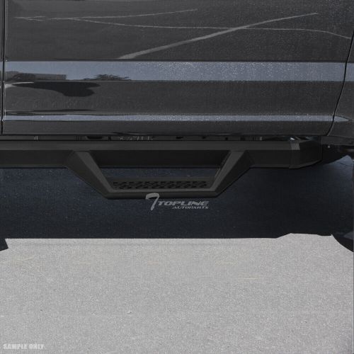 Topline For 2009-2018 Dodge Ram Crew Aluminum Hoop Drop Step Bars v2 - Matte Blk, US $239.00, image 4