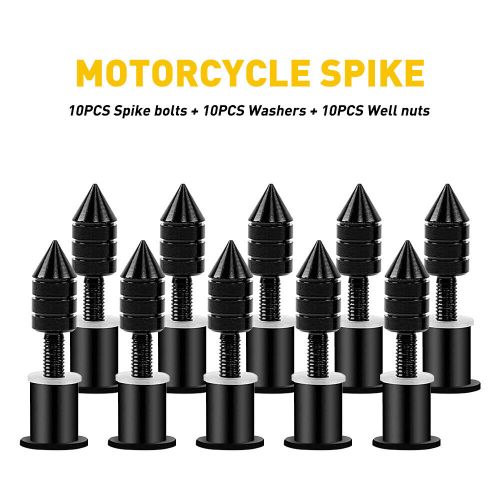 5MM Black Windscreen Motorcycle Windshield Spike Kit Wind screen Bolt Screw 10x, US $12.99, image 3