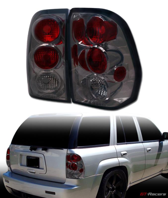 Purchase EURO SMOKE TINT ALTEZZA TAIL LIGHTS REAR BRAKE LAMPS JY 0209 CHEVY TRAILBLAZER in Mira