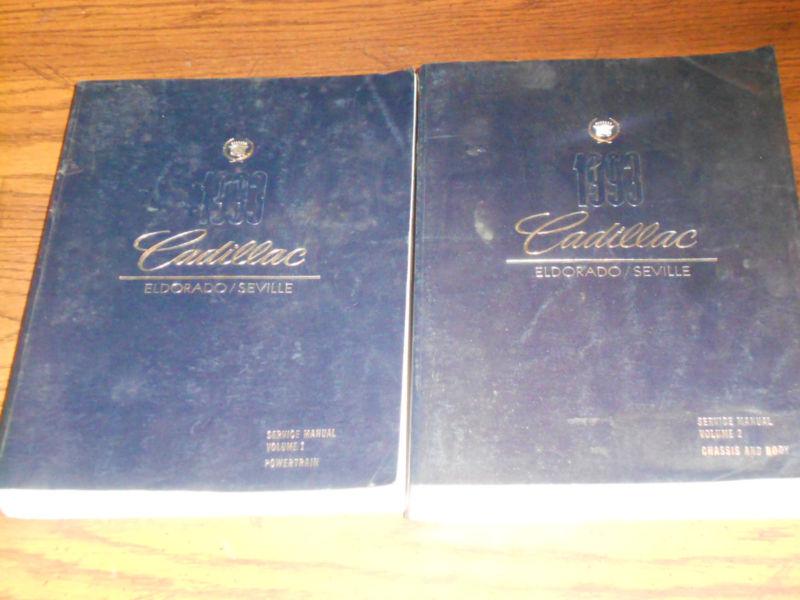 1993 CADILLAC ELDORADO / SEVILLE SHOP MANUAL SET/ ORIGINAL G.M. BOOKS, US $42.50, image 2