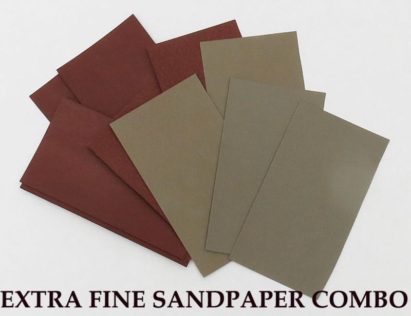 20 sheets extra fine sandpaper wet or dry  3”x 5 1/2" combo 3000/5000 grit