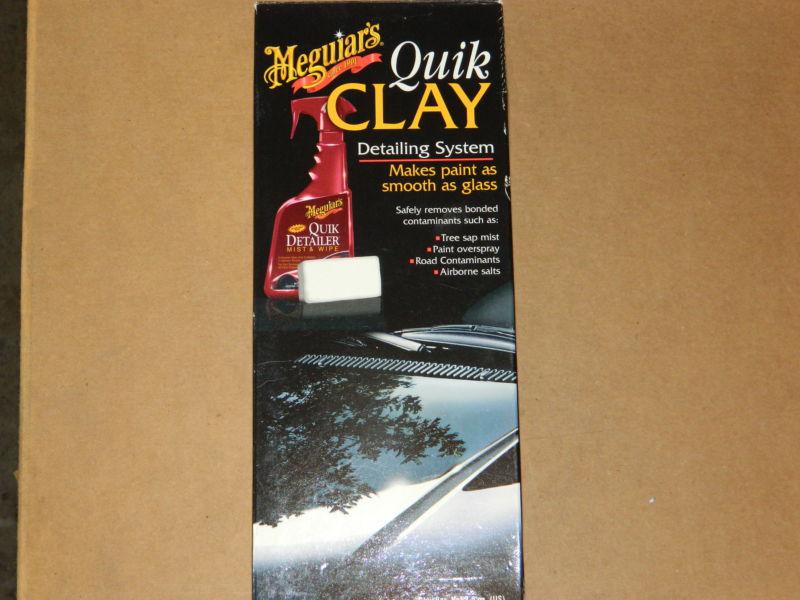 New meguiars quick clay detailing system with clay bar and 16 oz mist and wipe
