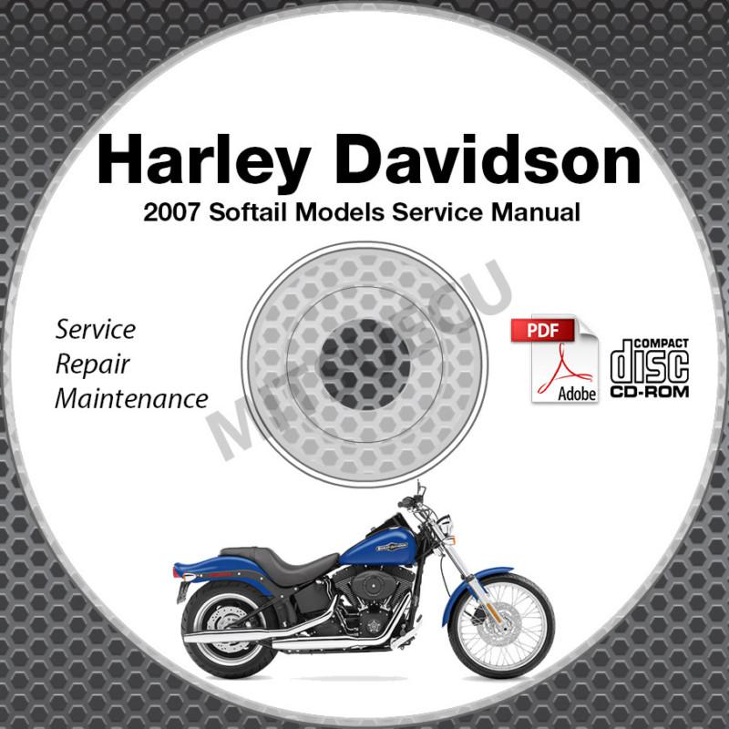 2007 harley davidson softail incl. night train fat boy service manual cd repair