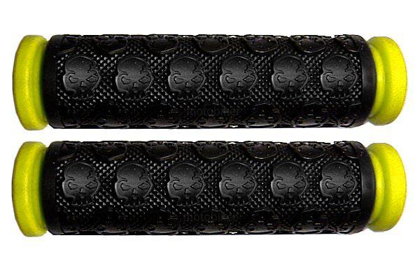 Polaris atv 2x4 4x4 sportsman yellow thick skull handlebar gel hand grips