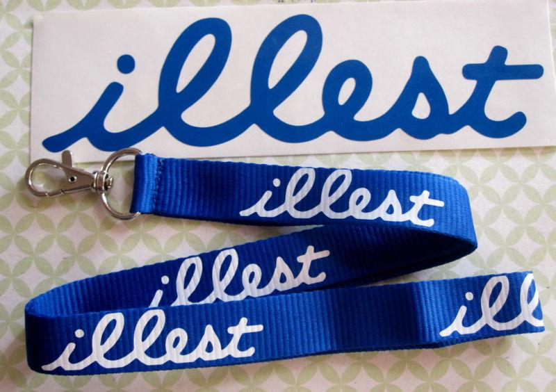 Jdm lanyard key chain slammed stance nissan mugen trd spoon..jdm  as fck  blue_w