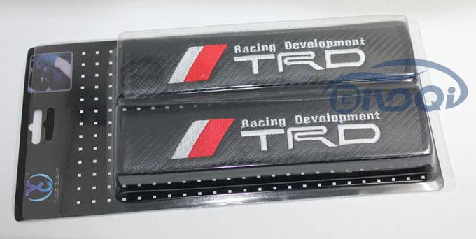 A Pair TRD Logo carbon fiber Car Seat belt Cover Shoulder Pad Pads For TOYOTA, US $18.99, image 6