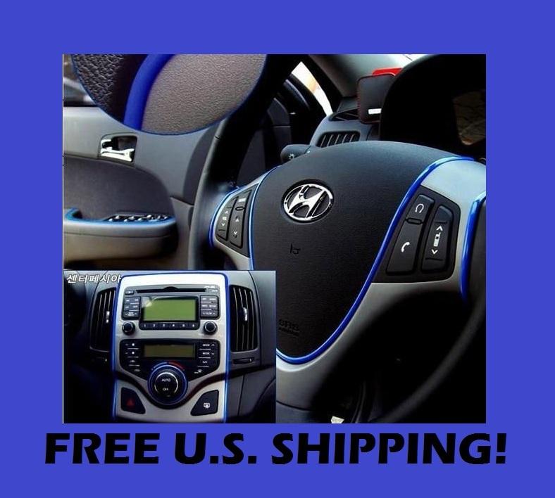 Purchase 12' Blue Interior Exterior Seat Gauges Tail Light Molding Trim