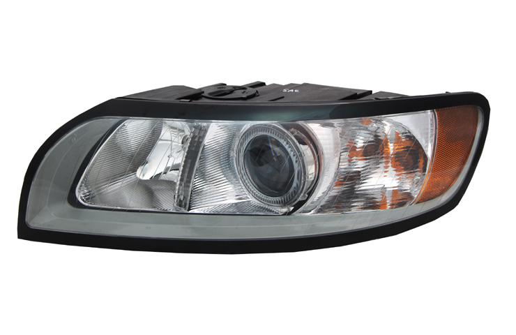 Tyc driver & passenger replacement headlight halogen type volvo s40 v50