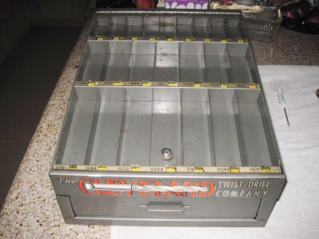 Cleveland twist drill counter displaycase automotive sign advertising display