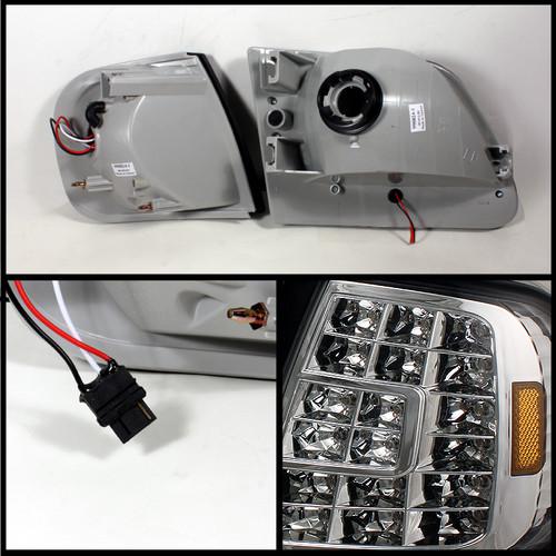 97-03 F150, 97-99 F250LD HEADLIGHTS + LED CORNER + LED PERFORM TAIL LIGHTS COMBO, US $181.84, image 2