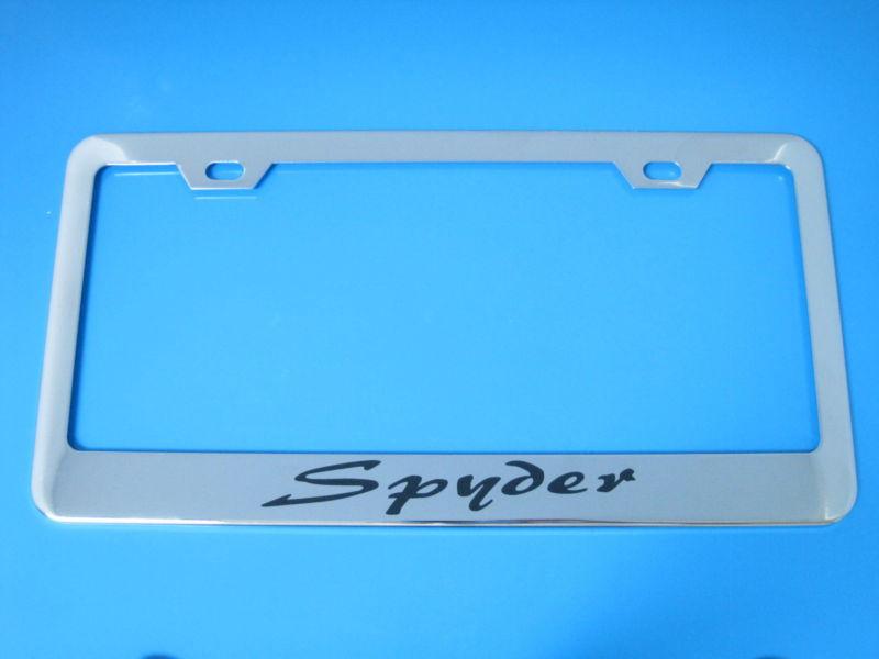 Chrome license plate frame - eclipse spyder
