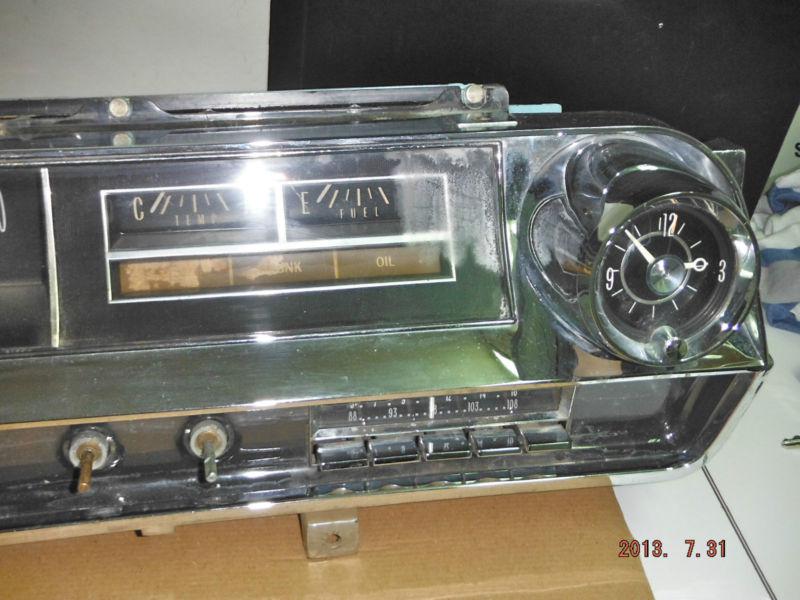 Purchase 1963 Cadillac Complete Dash Instrument Cluster Delco Radio