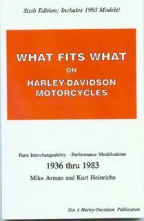 Harley 1936-1983 panhead, knucklehead, shovelhead, ironhead parts manual/book