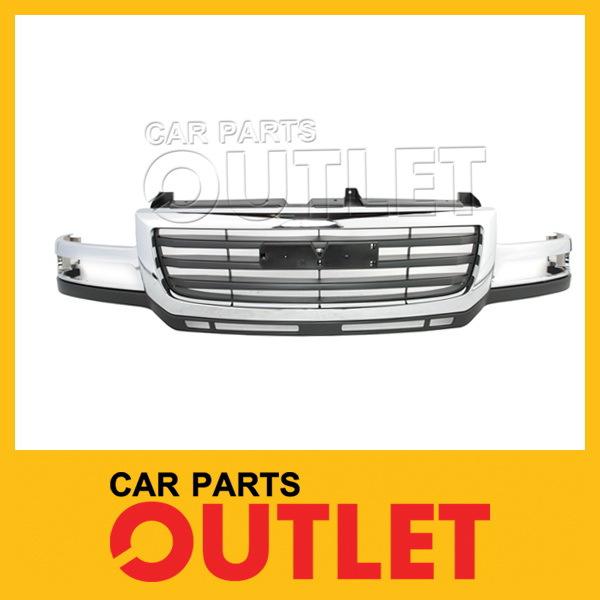 03-07 gmc sierra pickup grill grille assembly new replacement 2500 hd 3500