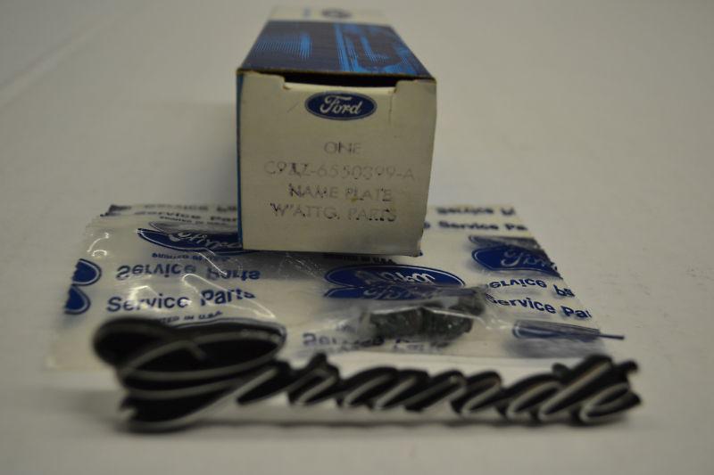 C9zz-6550399-a 1969 1970 1971 ford mustang grande emblem, new