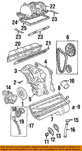 Dodge oem 53032603aa valley pan gasket