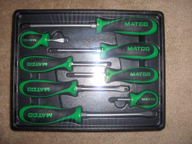 Matco tools 8 pc screwdriver set   ssg8c