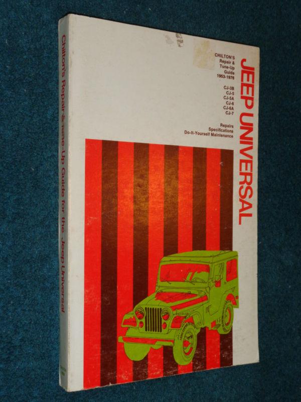 1953-1976 jeep cj shop manual / chilton's service book / 69 68 67 66 65 64 63 62