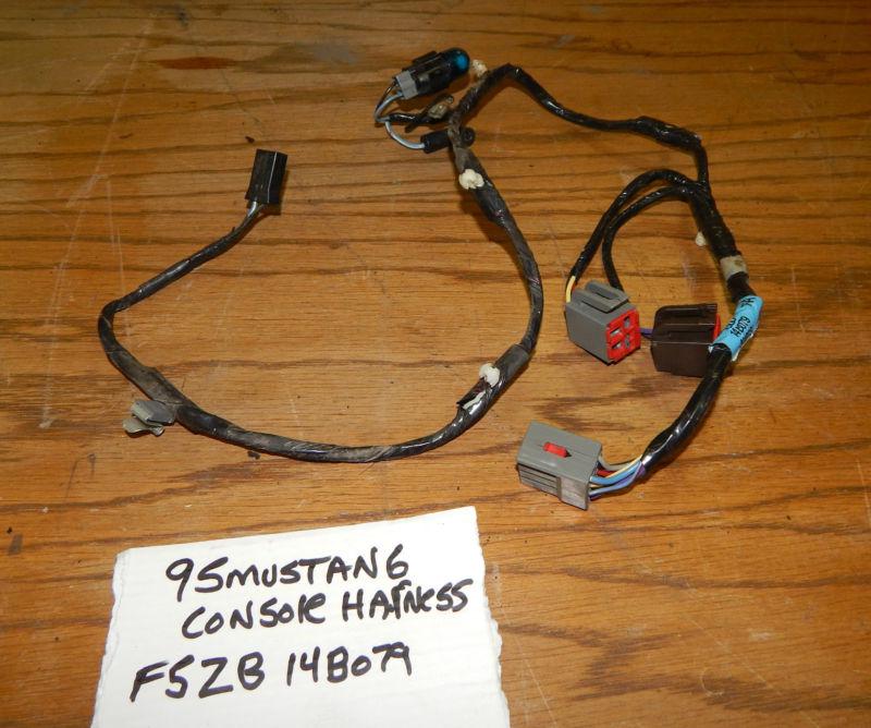 1995 95 ford mustang center console wiring harness oem