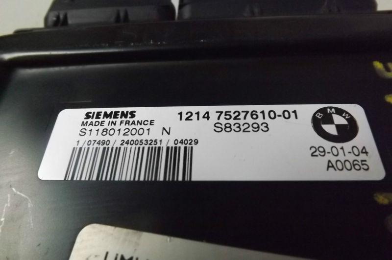 2004 Mini Cooper 1.6L 5SPD ECU ECM Engine Computer 12147527610 OEM, US $90.88, image 4