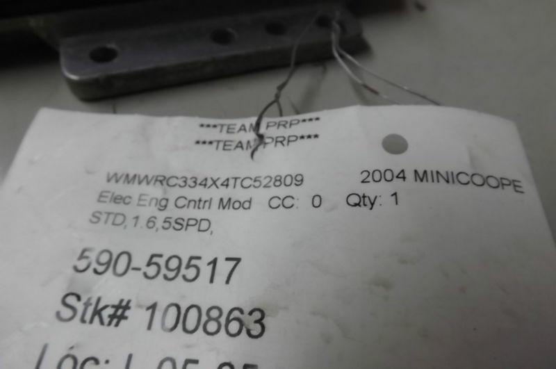 2004 Mini Cooper 1.6L 5SPD ECU ECM Engine Computer 12147527610 OEM, US $90.88, image 5